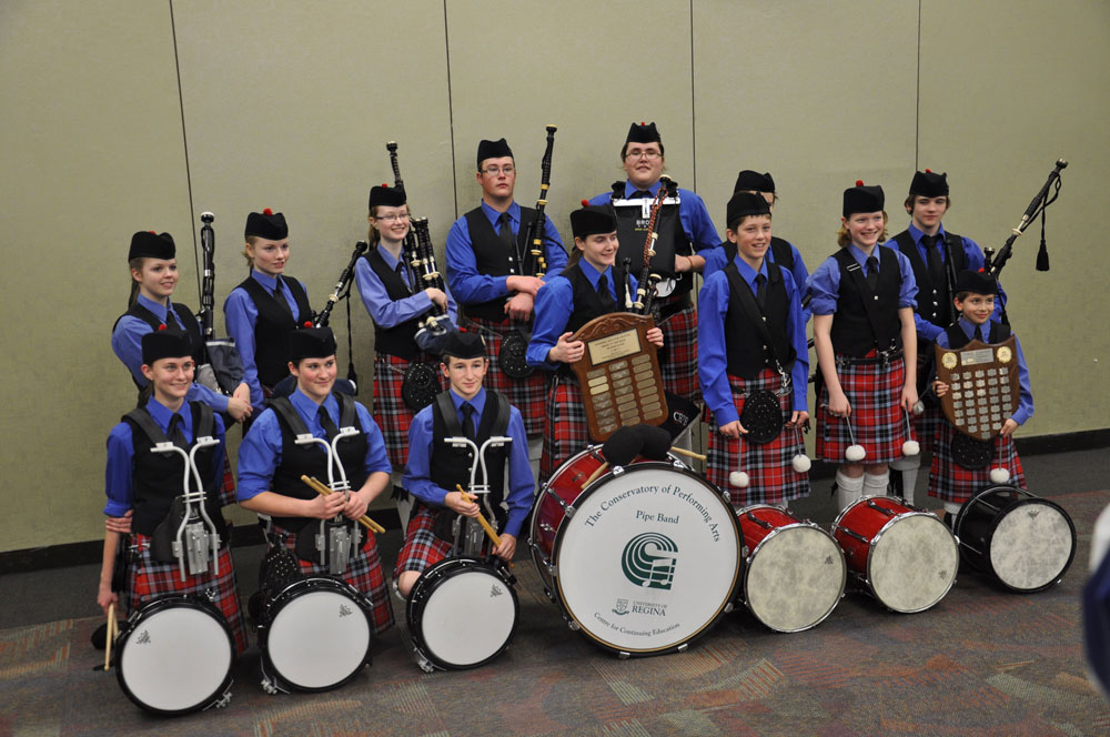 Conservatory Pipe Band, February 2011